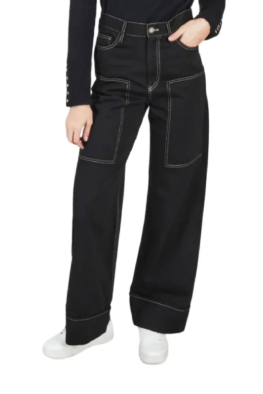 Street Fashion Style Velde Jeans In Black