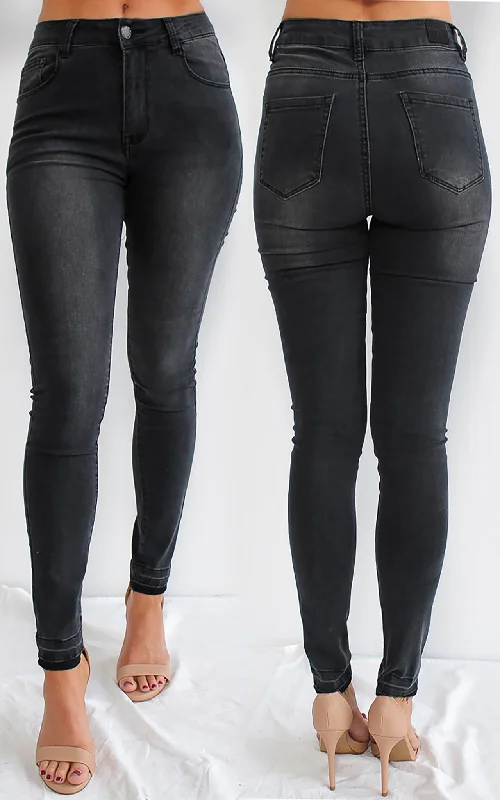 Personalized print Morris Jeans - Black