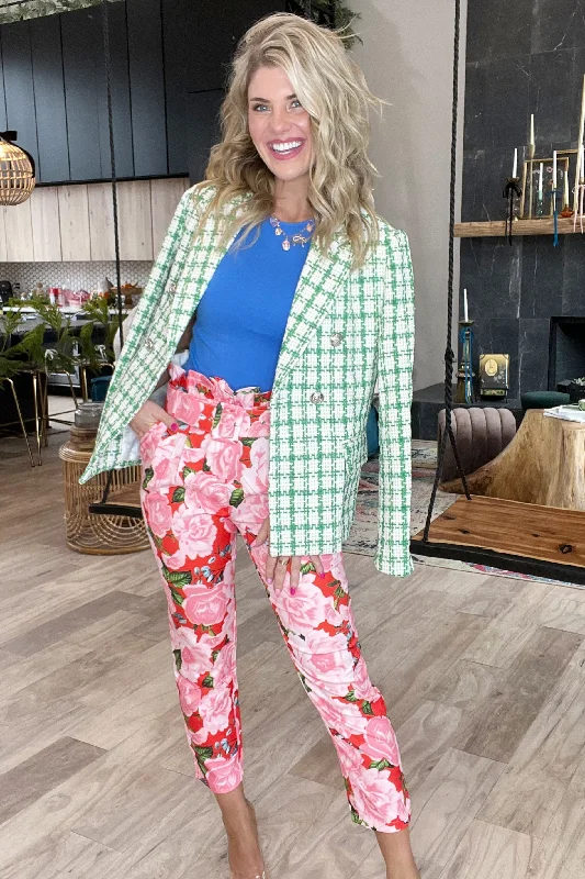 Sports Express Green Tweed Blazer