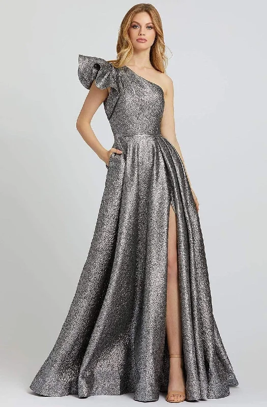 Fun and cute Mac Duggal Prom - 67297M Ruffled One Shoulder A-line Gown