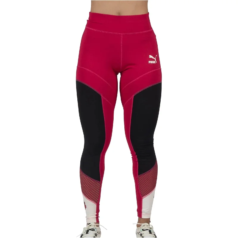 Sweet Student Style Puma Womens Flourish Compression Athletic Pants, Pink, Medium
