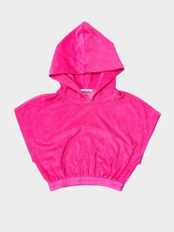 Retro Lace Fabric Sponge Short Sleeves Hoodie