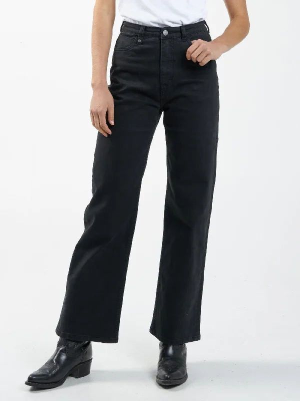 Street Letter Style Cherry Jean - Dusk Black