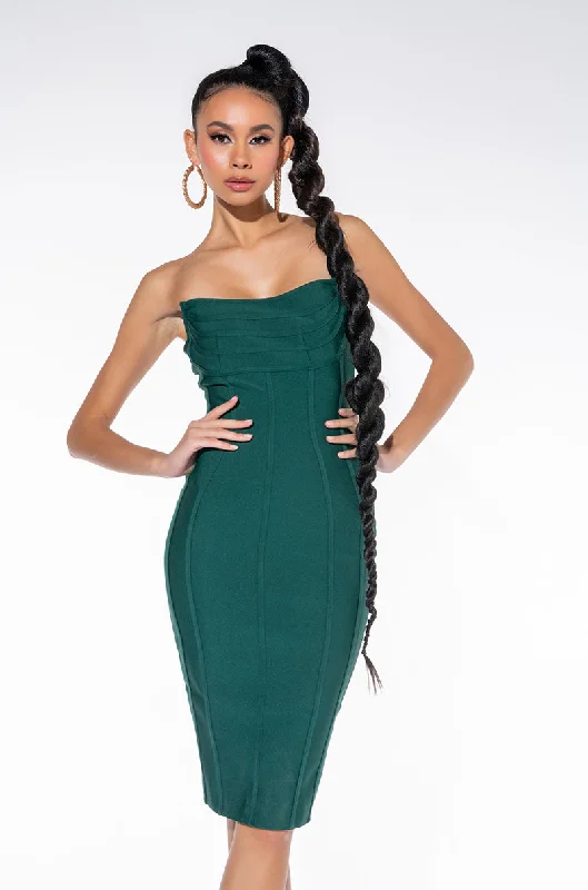 Retro Dress EMILIA BANDAGE TUBE MIDI DRESS