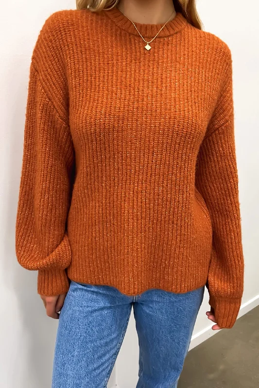 Sweet Short Skirt Style Tessa Knit Orange