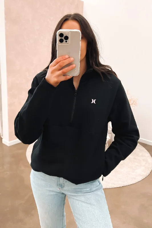 Sweet Words W Explore Half Zip Black