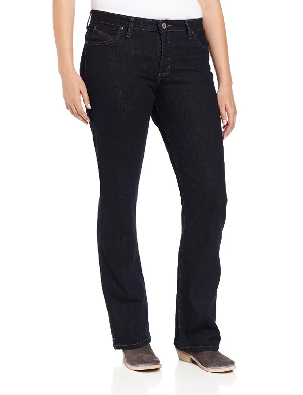 Street Fashion Style Women's Wrangler Ultimate Riding Q-Baby Mid Rise Bootcut Jeans