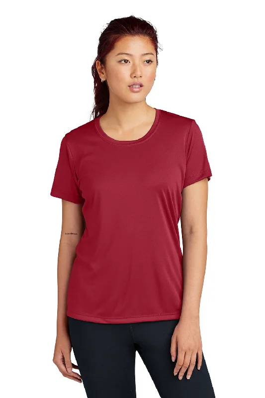 Black And White Style Sport-Tek Womens Competitor Moisture Wicking Short Sleeve Crewneck T-Shirt - Deep Red Black And White Style Sport-Tek Womens Competitor Moisture Wicking Short Sleeve Crewneck T-Shirt - Deep Red