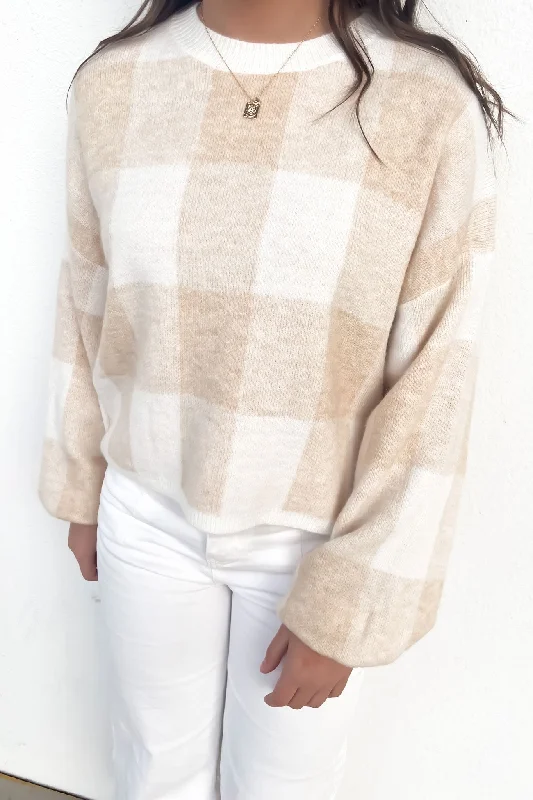 High-end atmosphere Selina Knit Beige