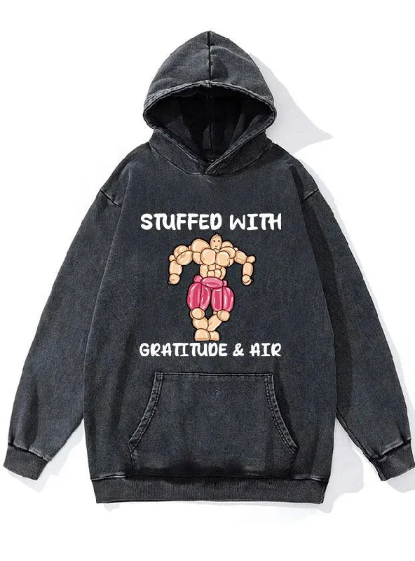 Sports Jacket Stuffed with Cratitude & Air WASHED GYM HOODIE