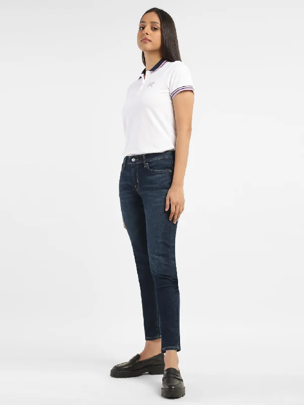 Literary Style Women's Mid Rise 711 Skinny Fit Jeans