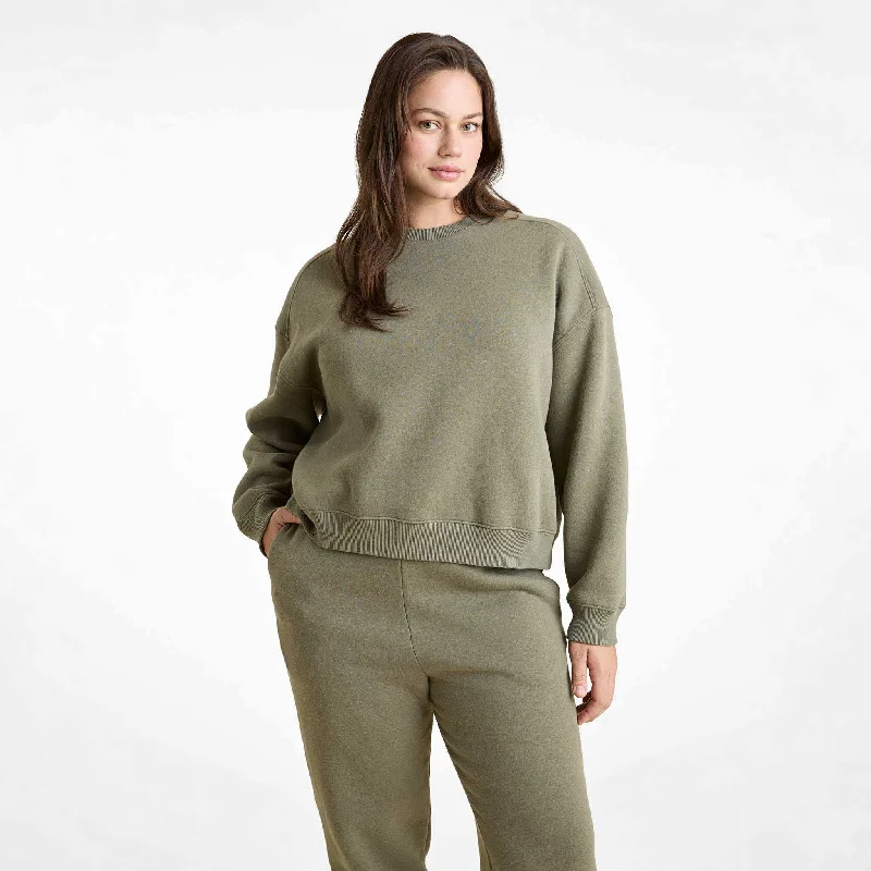 Sports Jumpsuit Classic Crewneck Sweatshirt | Olive