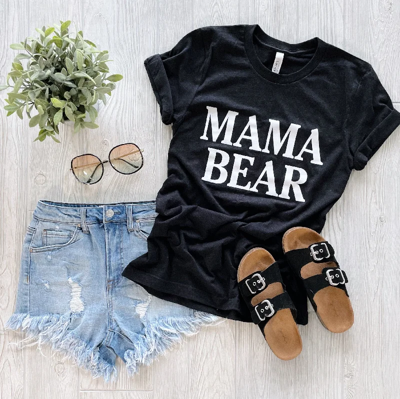 Street Style MAMA BEAR • Heather Black Tee