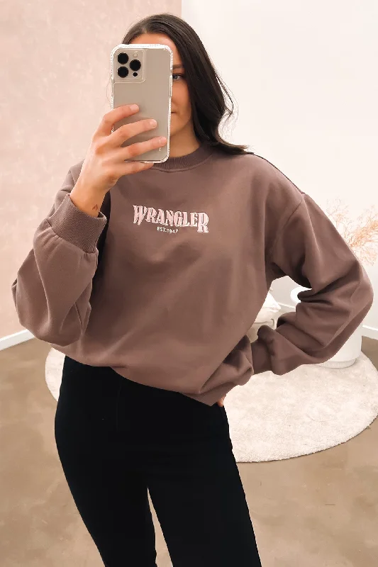Street Letter Style Slouch Sweat Double-Take Oak