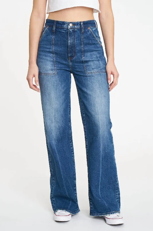 Street Personality Style Far Out Patchpocket High Rise Jean In Play Date