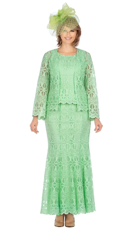 Retro Literary Style Giovanna Suit 0946-Mint