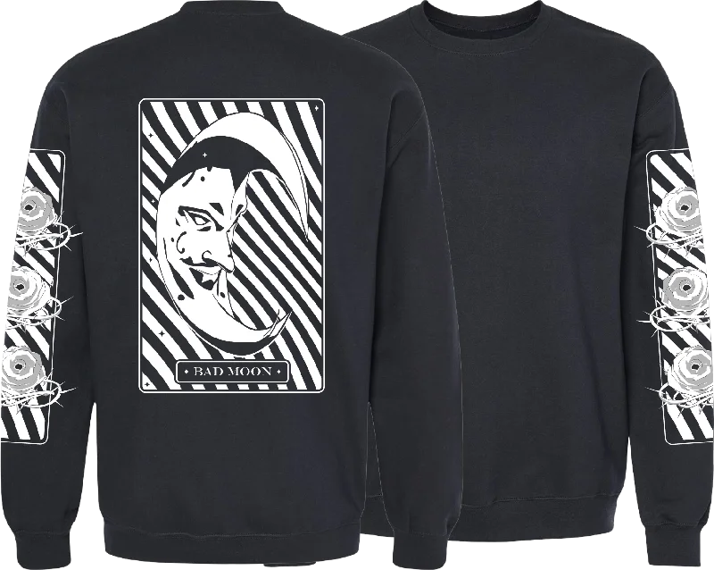 Retro Stripes GUILTY GEAR - 'Bad Moon' Long Sleeve Shirt - Black