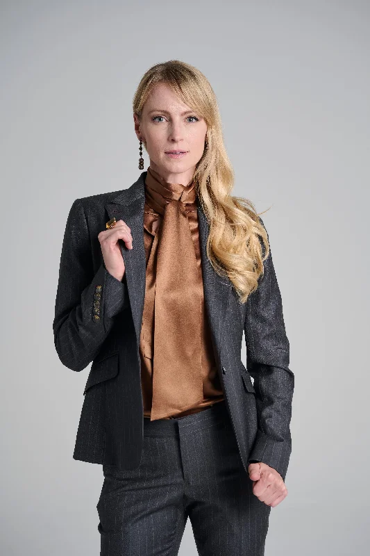 Chalk Stripe Charcoal