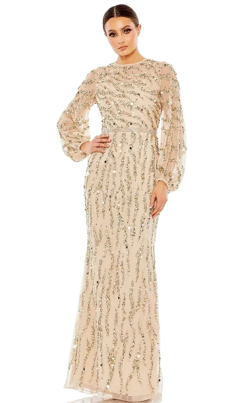 Fashion Style Mac Duggal 93789 - Modest Bedazzled Long Evening Dress