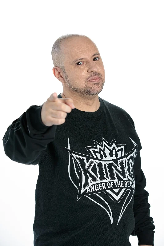 Trendy and versatile TEKKEN - 'King Anger Of The Beast' Long Sleeve Shirt - Black