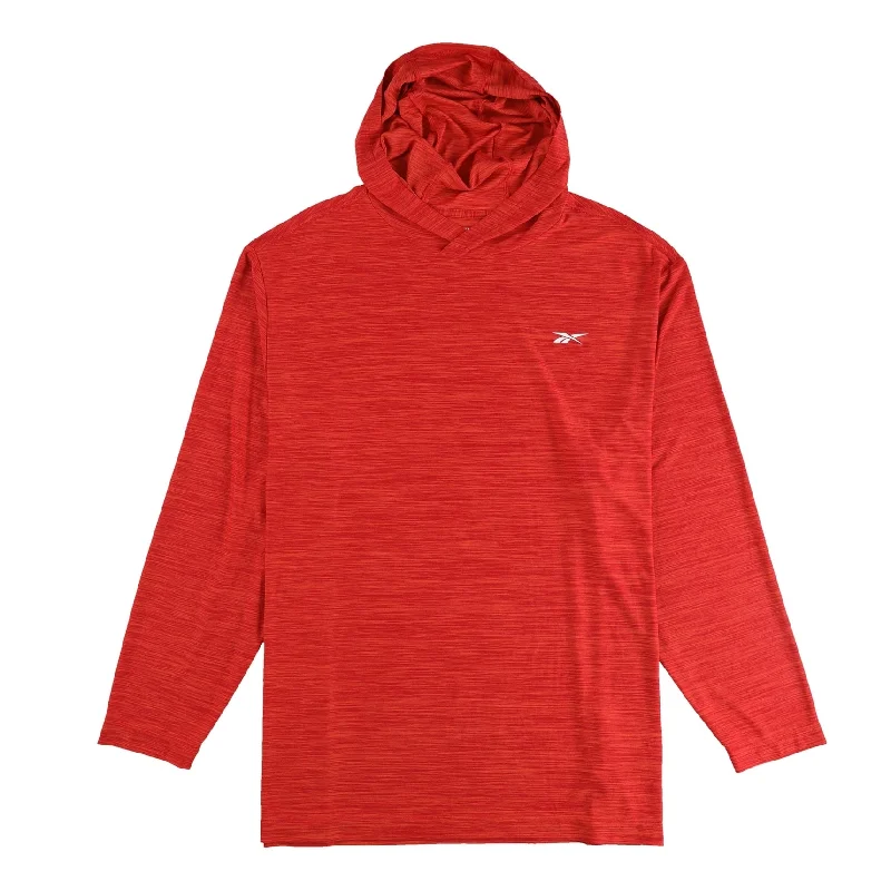 Fashion Style Reebok Womens 2-Tone Speedwick Hoodie Sweatshirt, Red, XX-Large