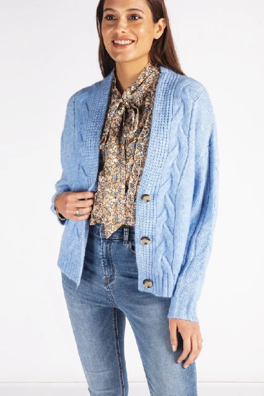 Design sense Cable Knit Cardigan