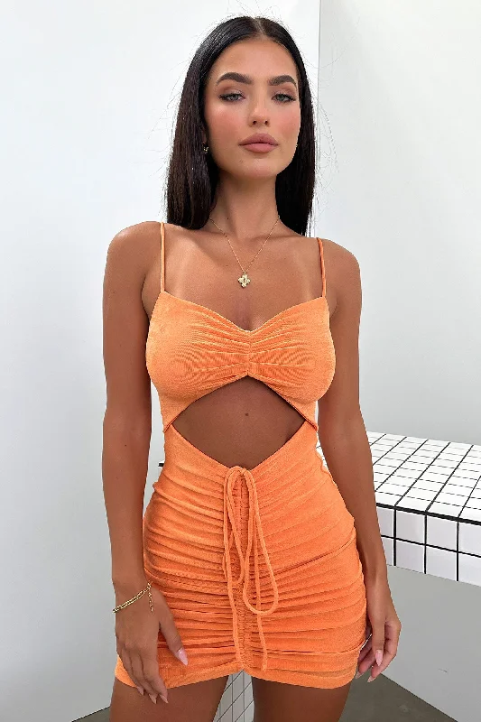 Printed pattern Billie Dress - Orange