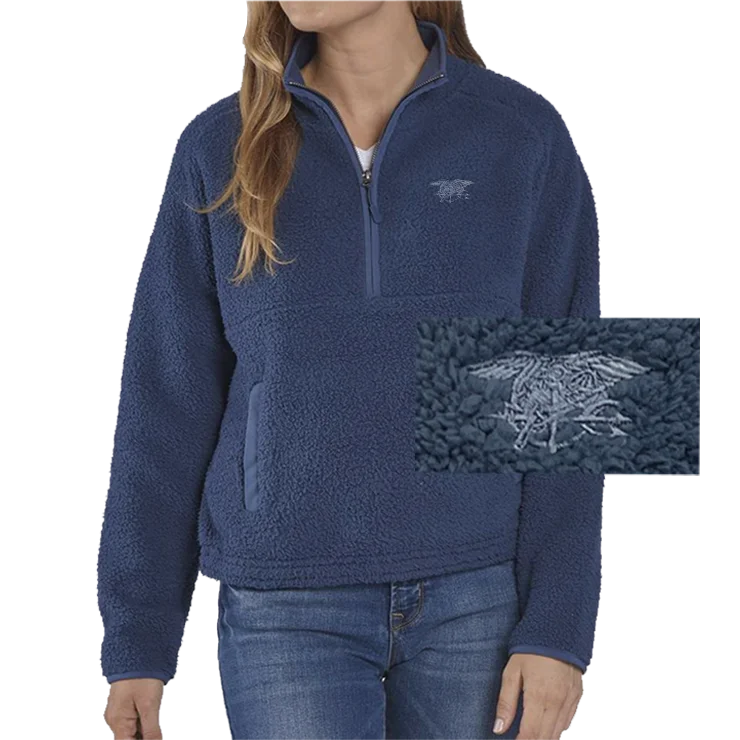 Sweet Unique Design Women's Trident Everest Fleece Half-Zip Pullover