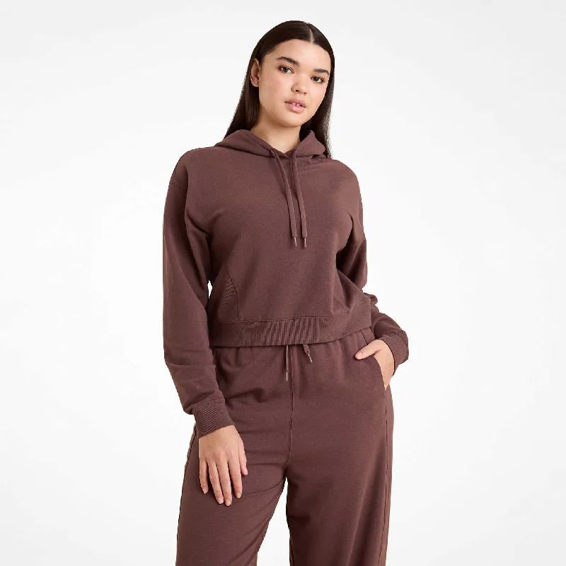Sweet Stand-Up Collar Style CloudTech Hoodie | Coffee