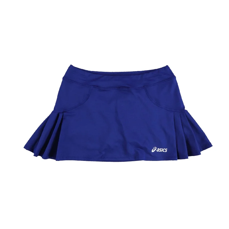 Elegant Classic ASICS Womens Tennis Skort Athletic Workout Shorts, Blue, Small
