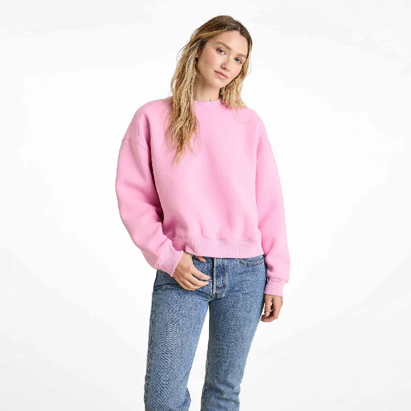 Sweet Pink Color Classic Crewneck Sweatshirt | Bubblegum Pink