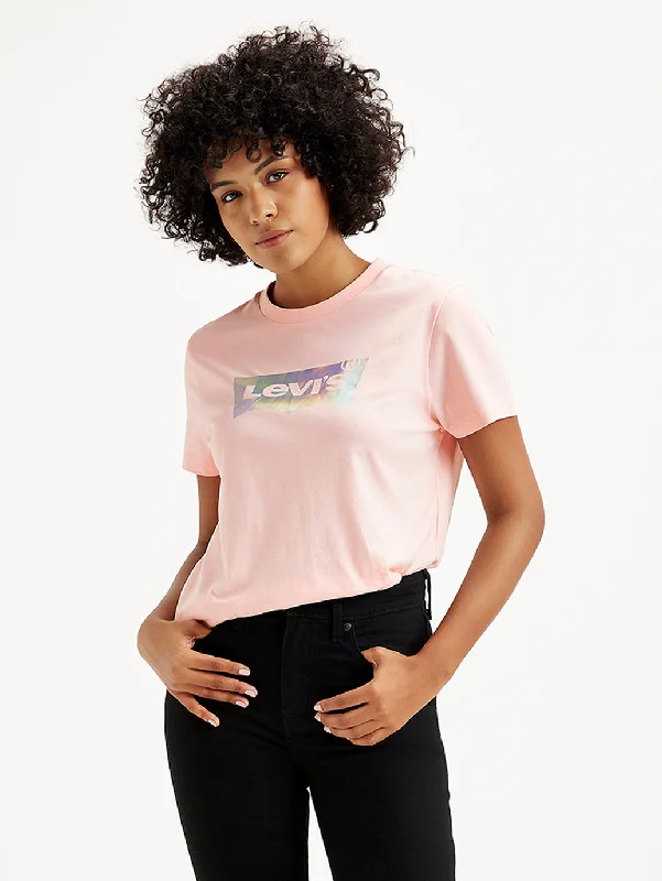 Sweet College Style Women's Brand Logo T-Shirt