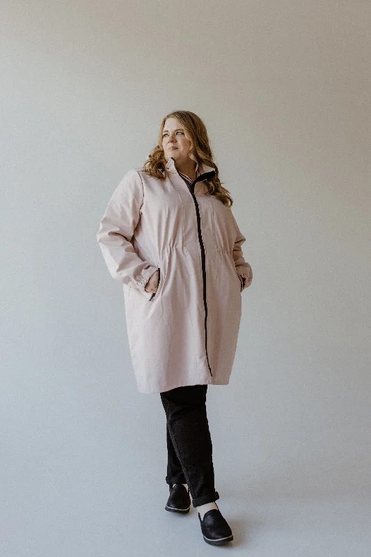 Street Sports Style LIGHTWEIGHT PARKA IN MISTY PINK