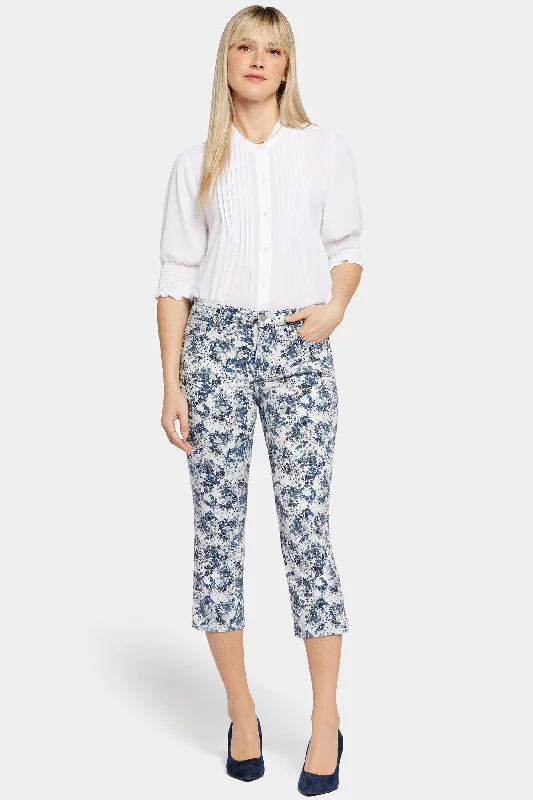 High-end atmosphere Chloe Capri Jeans - Forest Lagoon