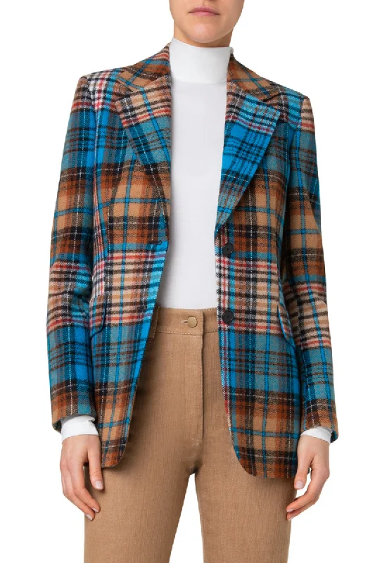 Fresh And Simple Tartan Check Tweed Jacket