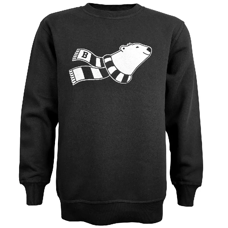 Sweet Short Skirt Style Flocked Spirit Bear Crew from Peace Goods