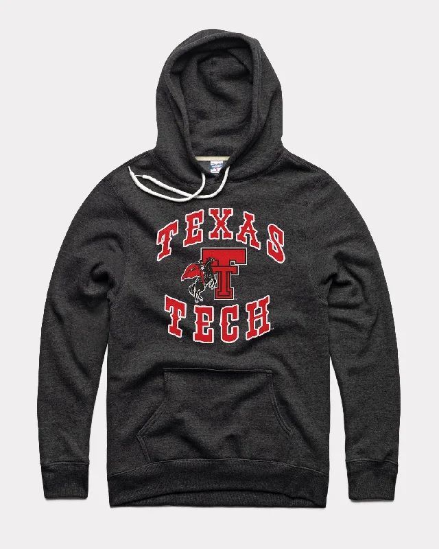 Sports Functional Style TT Monogram Texas Tech Black Hoodie