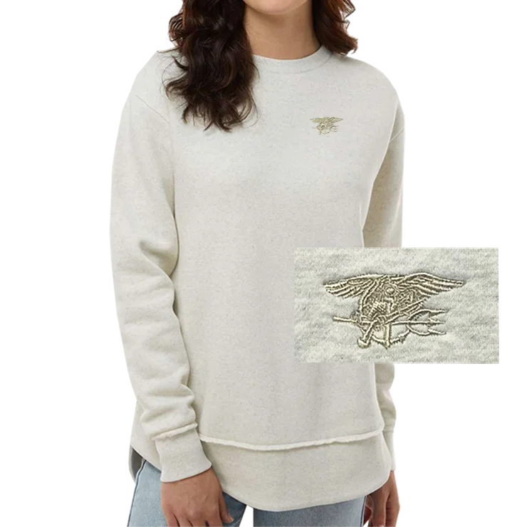 Sweet College Style Ladies Trident Weekend Fleece Crewneck Sweatshirt