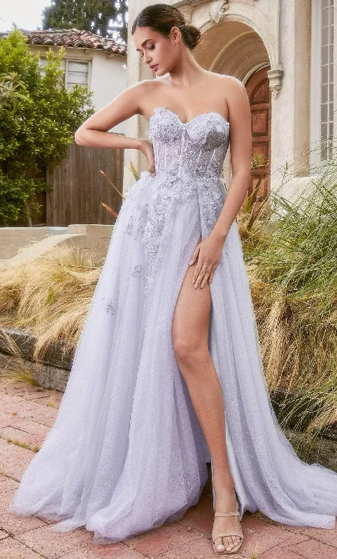 Sweet Lace Design Andrea and Leo A1127 - Strapless Embellished Classic Prom Gown