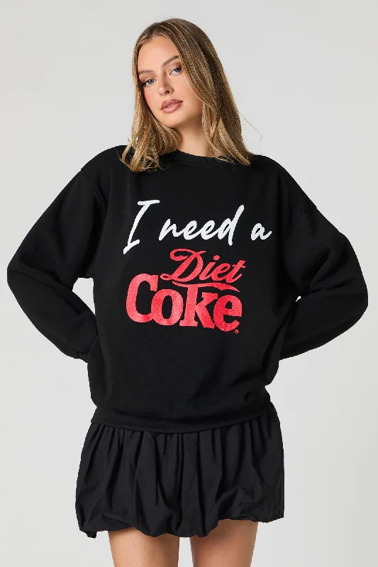 Sports Jumpsuit I Need Diet Coke Graphic Fleece Sweatshirt
