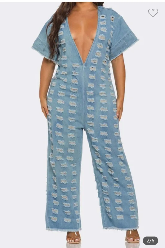 Sweet Student Style Jazzy jean denim jumpsuit