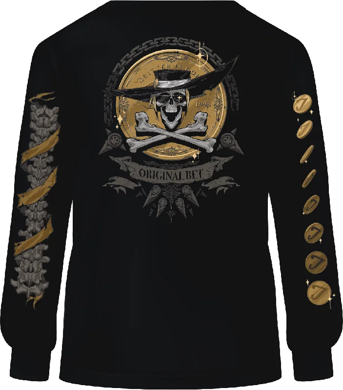 Street Personality Style GUILTY GEAR - 'Johnny Original Bet' Long Sleeve Shirt - Black Street Personality Style GUILTY GEAR - 'Johnny Original Bet' Long Sleeve Shirt - Black