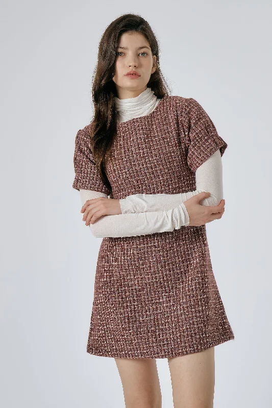 Sports Fitness Style Scarlett Tweed Mini Dress