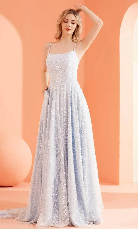 Style Design J'Adore Dresses J22019 - Sleeveless Glitter Tulle Evening Gown