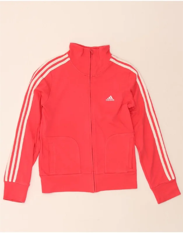 Renaissance Style ADIDAS Womens Tracksuit Top Jacket UK 12 Medium Pink
