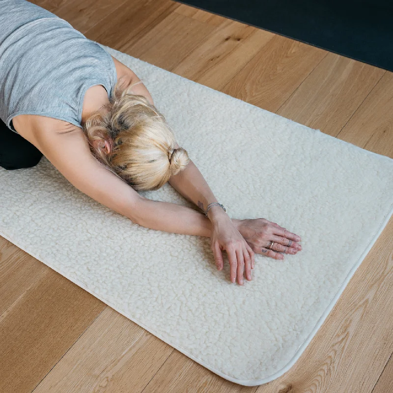 Sports Casual Style Wool Yoga Mat with Carry Case