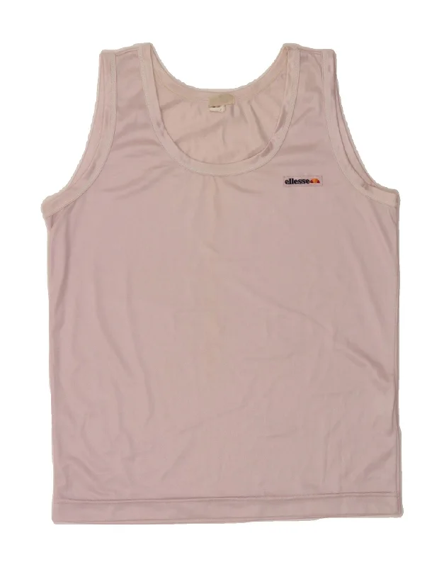 Sweet Short Skirt Style ELLESSE Womens Vest Top IT 44 Medium Pink