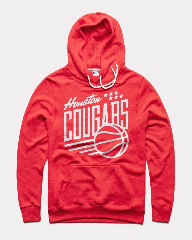 Design sense Houston Cougars Basketball Red Hoodie