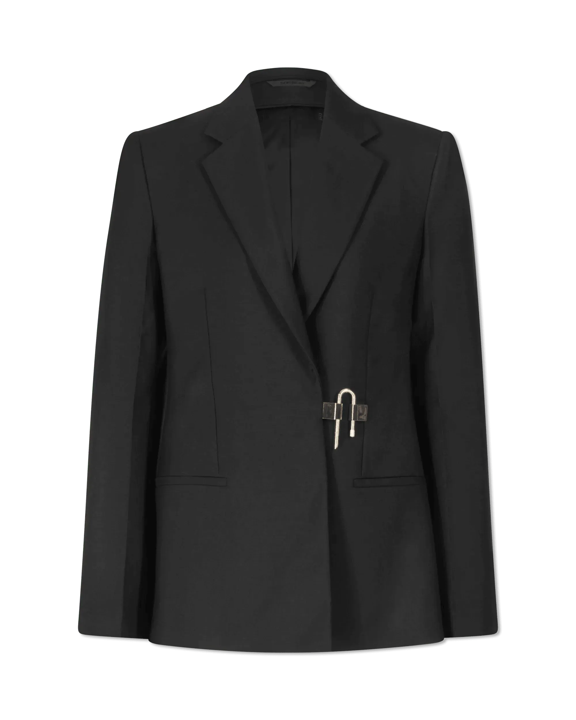 Street Vertical And Horizontal Design Back Slit U-Lock Blazer