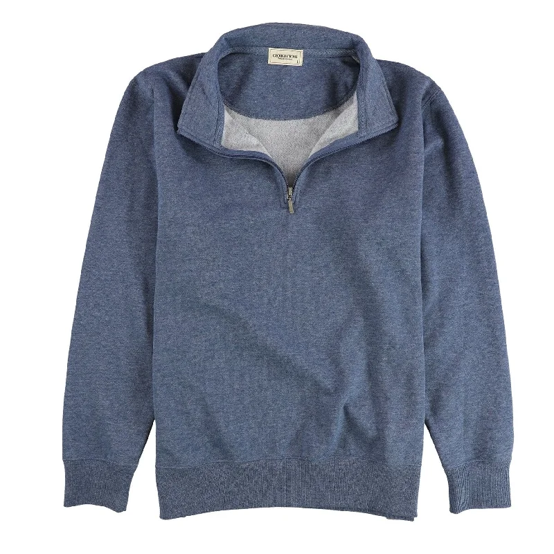 Warm and substantial GEORGE CROSS Womens Heathered Sweatshirt, Blue, Large